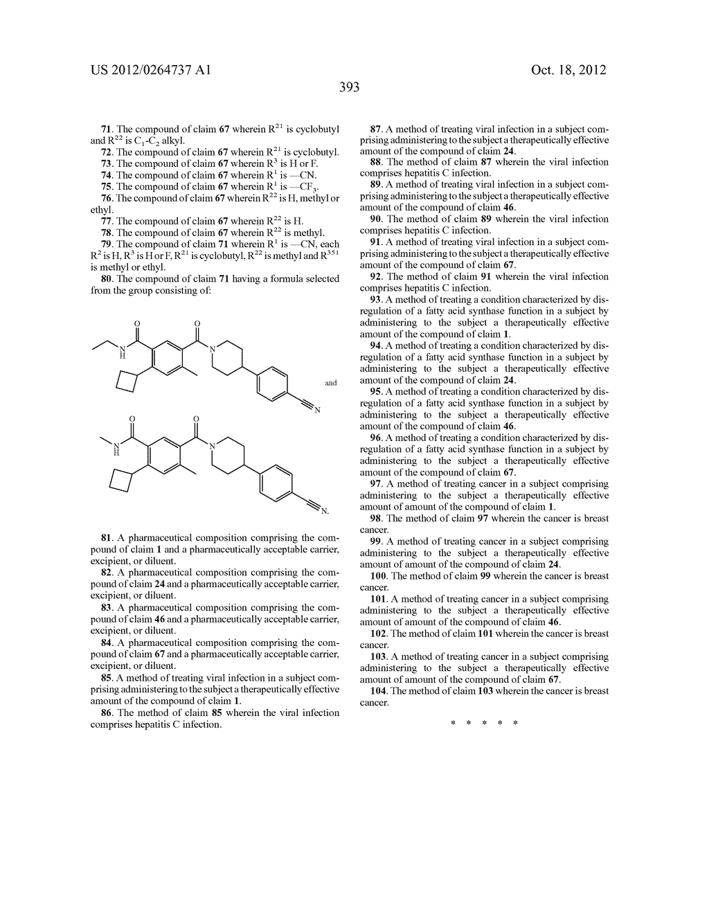 Heterocyclic Modulators of Lipid Synthesis - diagram, schematic, and image 395