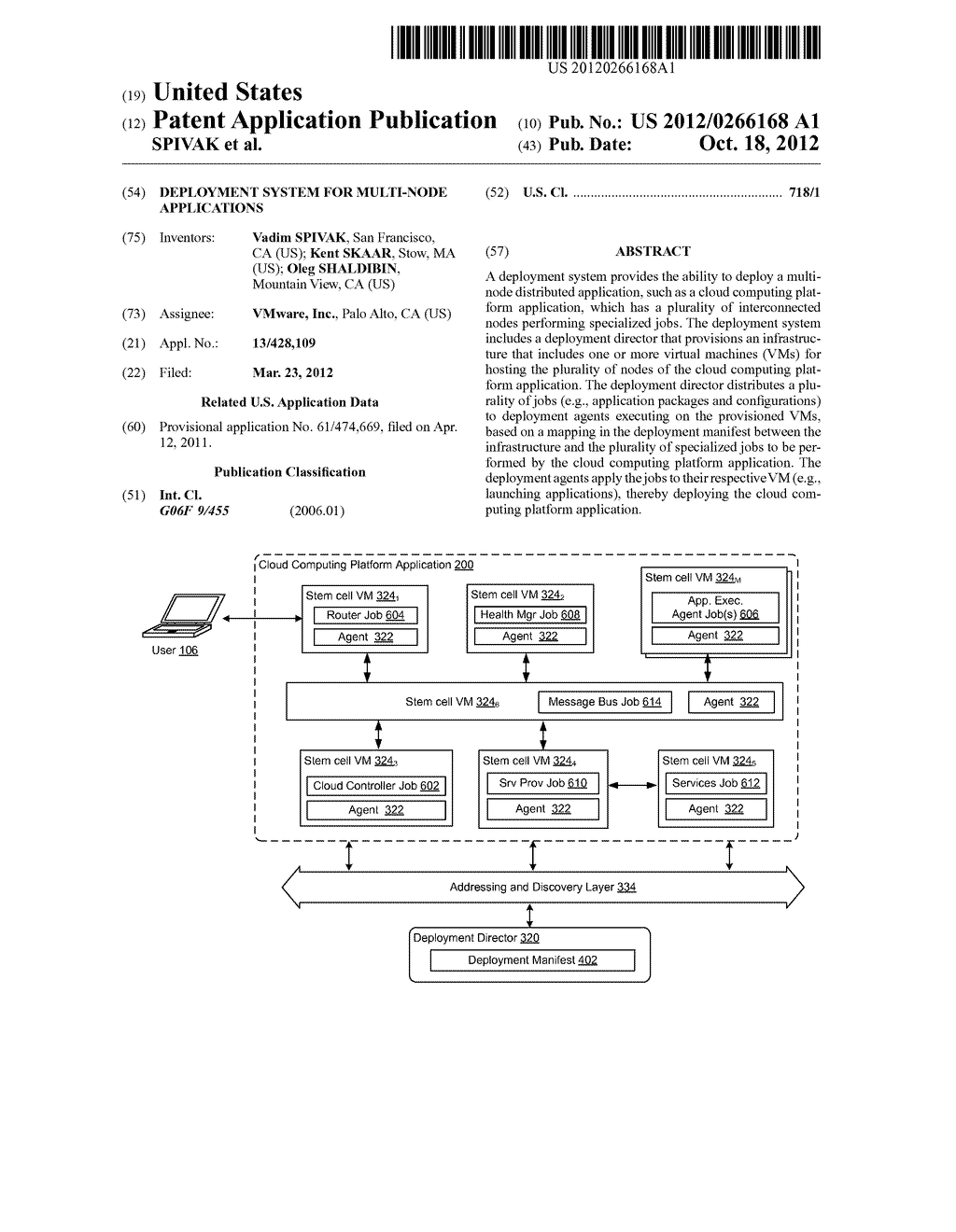 DEPLOYMENT SYSTEM FOR MULTI-NODE APPLICATIONS - diagram, schematic, and image 01