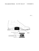 Footwear with Position Determination Unit diagram and image