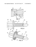 Self-counterboring, screw-threaded headed fastener with enlarged flanged     portion or wings having cutting teeth thereon, and cutting wrench/screw     gun sockets diagram and image