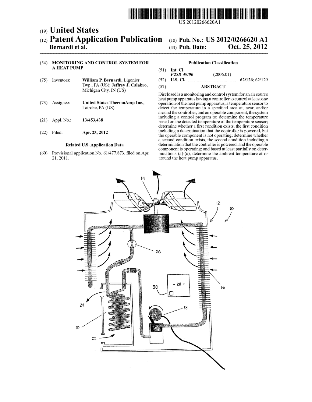 Monitoring and Control System for a Heat Pump - diagram, schematic, and image 01