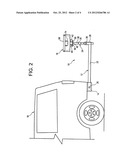 Trailer hitch-mounted table diagram and image