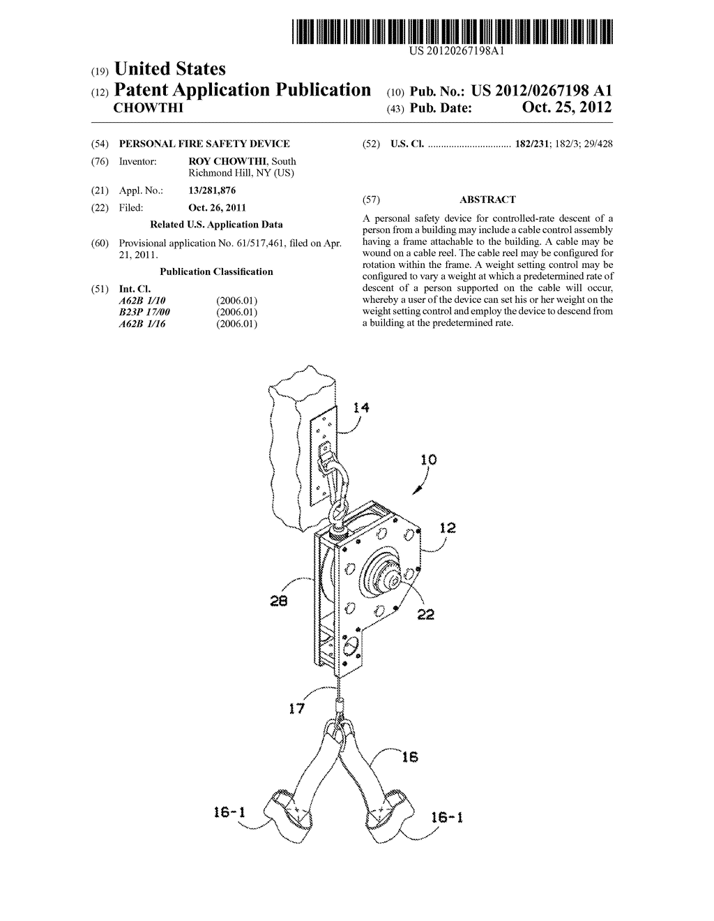 PERSONAL FIRE SAFETY DEVICE - diagram, schematic, and image 01