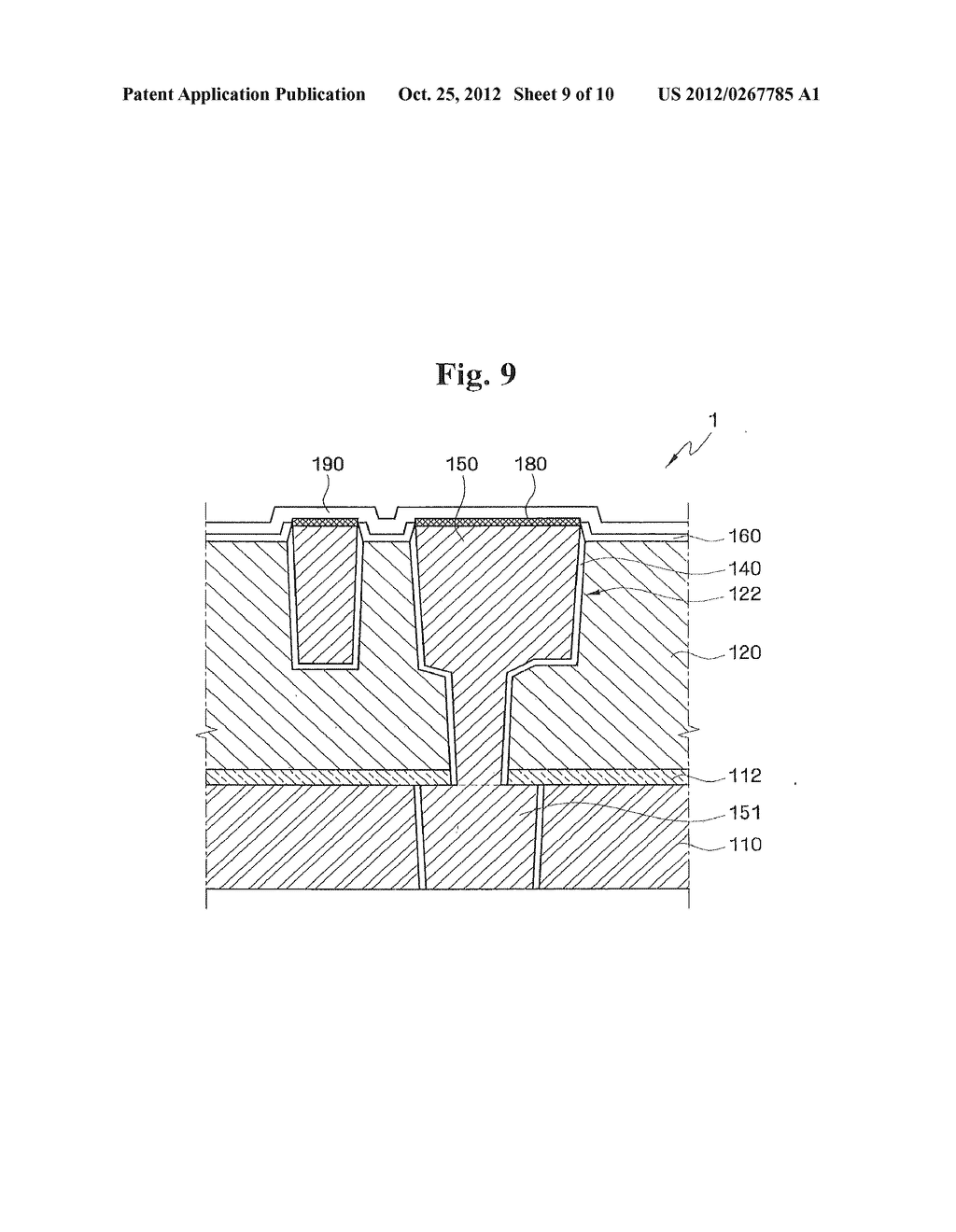 METHODS OF FORMING INTEGRATED CIRCUIT DEVICES HAVING DAMASCENE     INTERCONNECTS THEREIN WITH METAL DIFFUSION BARRIER LAYERS AND DEVICES     FORMED THEREBY - diagram, schematic, and image 10