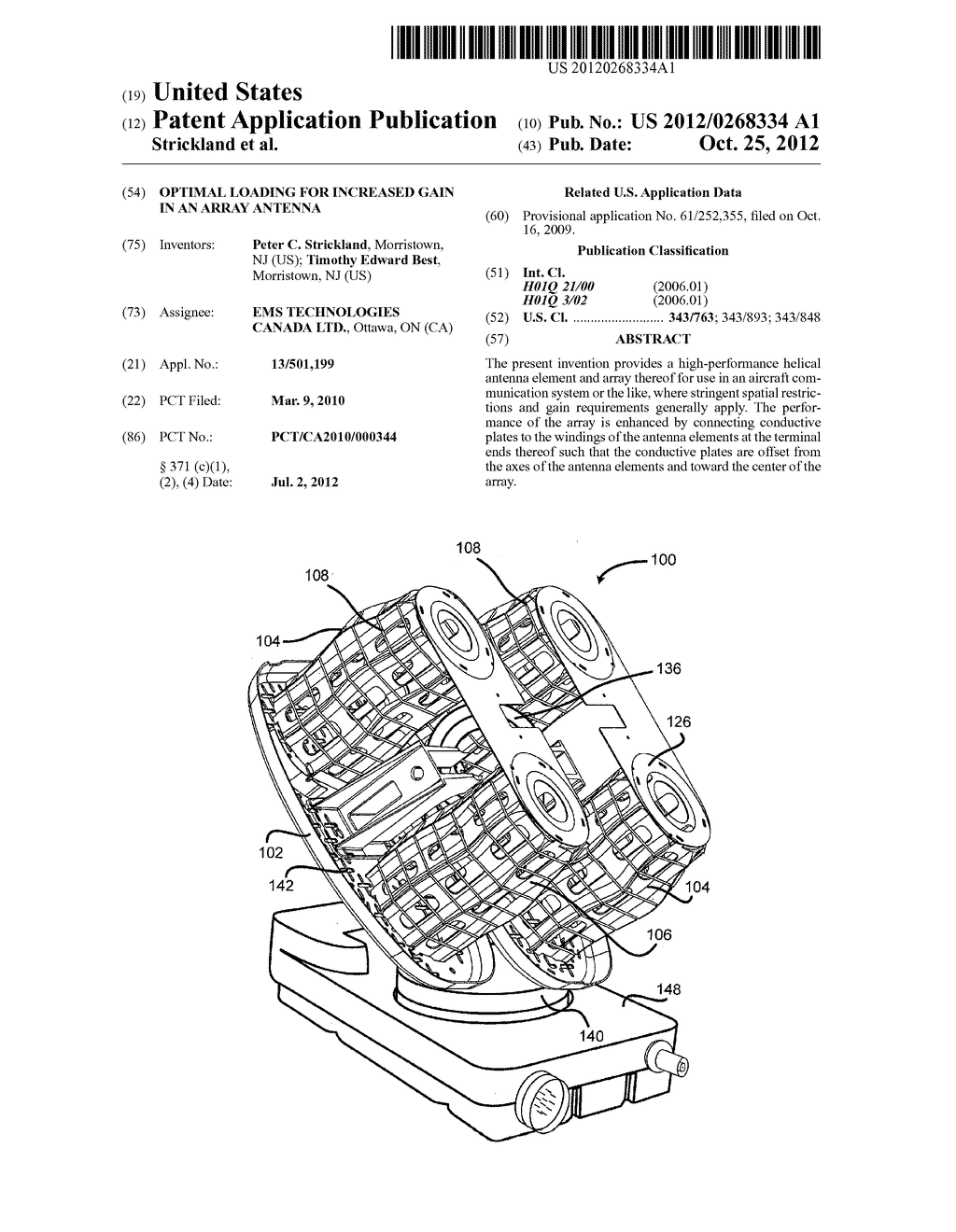 OPTIMAL LOADING FOR INCREASED GAIN IN AN ARRAY ANTENNA - diagram, schematic, and image 01