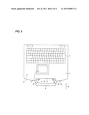 Electronic Device and Holding Device Mounted on the Same diagram and image