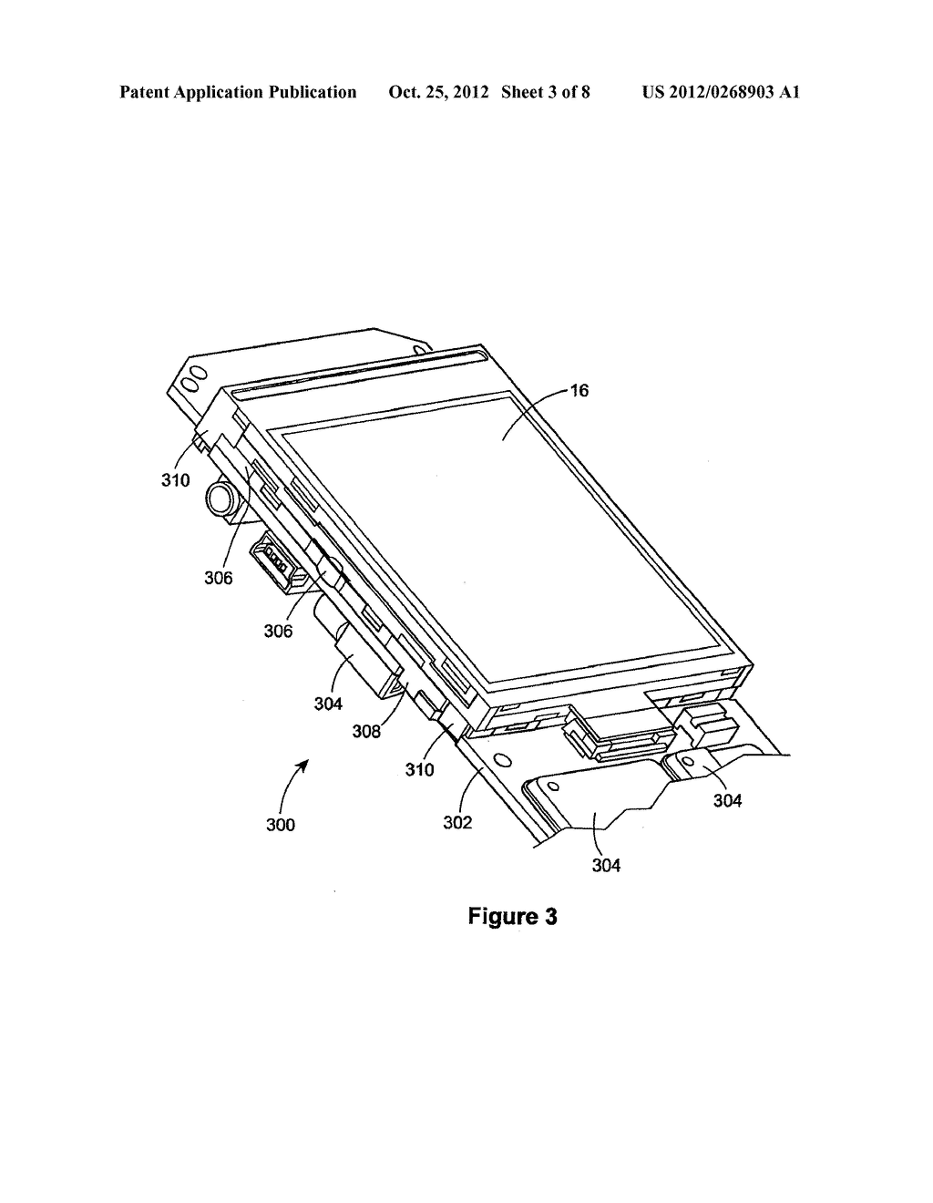 COVER FOR A FRAME FOR A DEVICE MOUNTED ABOVE A PRINTED CIRCUIT BOARD IN AN     ELECTRONIC DEVICE - diagram, schematic, and image 04