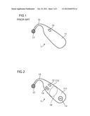 HEARING DEVICE WITH REDUCED ACOUSTIC FEEDBACK DUE TO VIBRATION-RELATED     SHORTENING OF THE HEARING DEVICE diagram and image