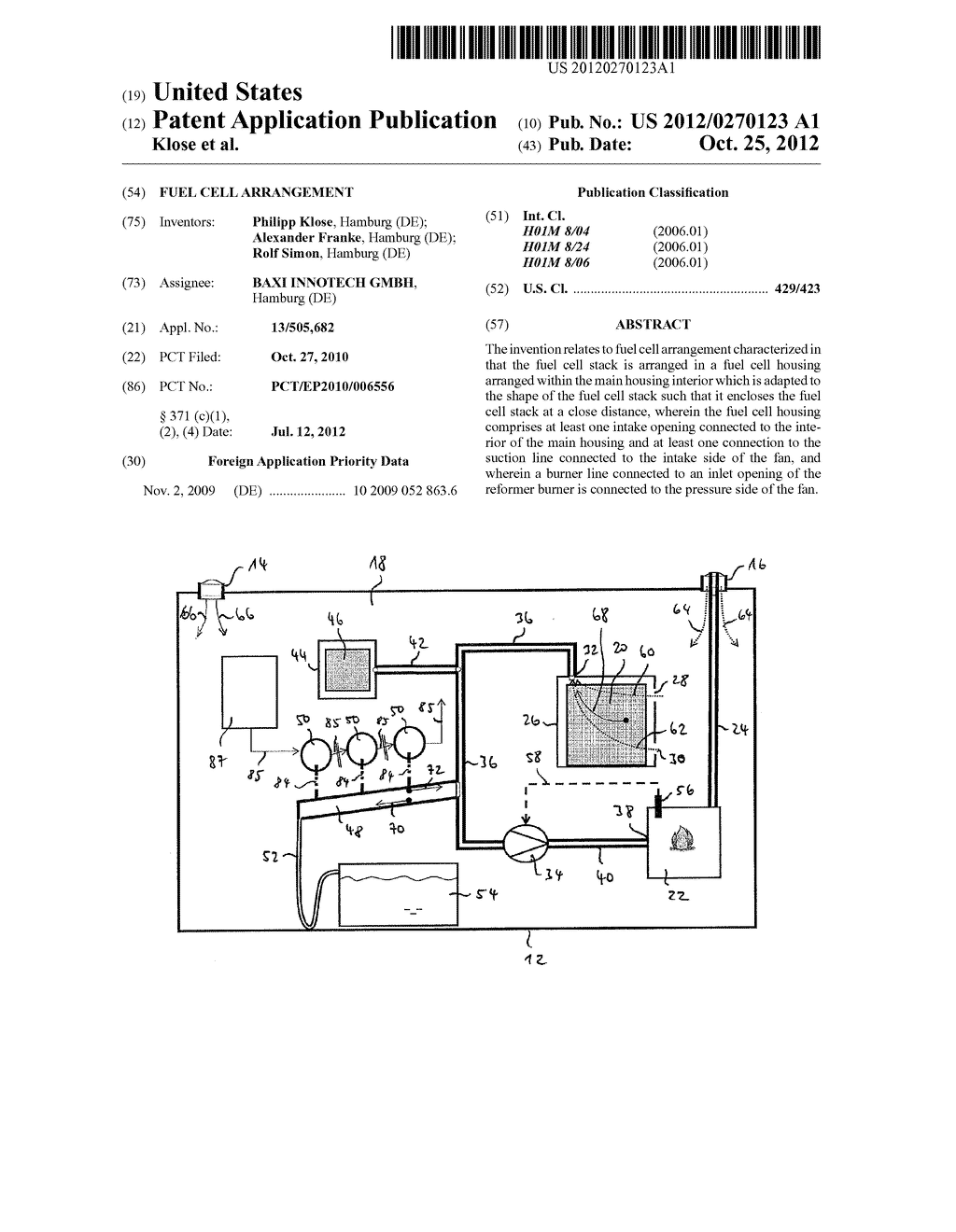Fuel Cell Arrangement - diagram, schematic, and image 01