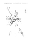 MEDICAL APPARATUS AND SINGLE USE KIT INCLUDING LINEAR FLOW CONTROL DEVICE     FOR USE THEREWITH FOR RECONSTITUTION AND ADMINISTRATION OF LIQUID DRUG     DOSAGE diagram and image