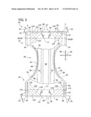 ABSORBENT ARTICLE HAVING AN ABSORBENT STRUCTURE CONFIGURED FOR IMPROVED     DONNING AND LATERAL STRETCH DISTRIBUTION diagram and image