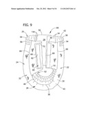 ABSORBENT ARTICLE HAVING AN ABSORBENT STRUCTURE CONFIGURED FOR IMPROVED     DONNING AND LATERAL STRETCH DISTRIBUTION diagram and image