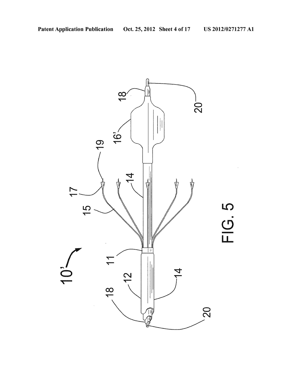 EXPANDABLE CATHETER SYSTEM FOR PERI-OSTIAL INJECTION AND MUSCLE AND NERVE     FIBER ABLATION - diagram, schematic, and image 05