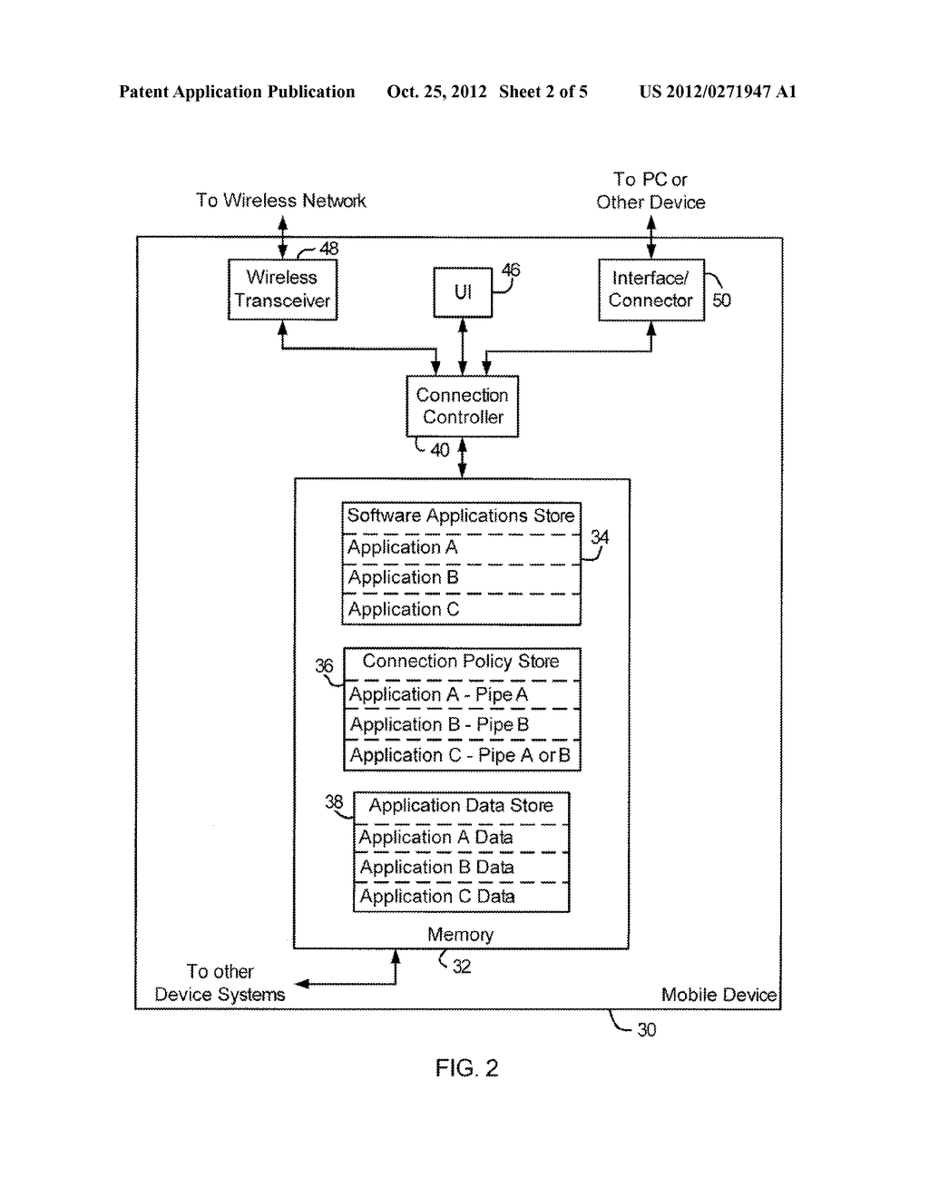 System And Method Of Communication Control for Wireless Mobile     Communication Devices - diagram, schematic, and image 03