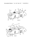 Knife Having a Reversible Carriage diagram and image