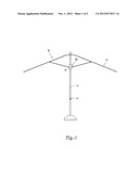 CUSHIONING DEVICE FOR UMBRELLA diagram and image