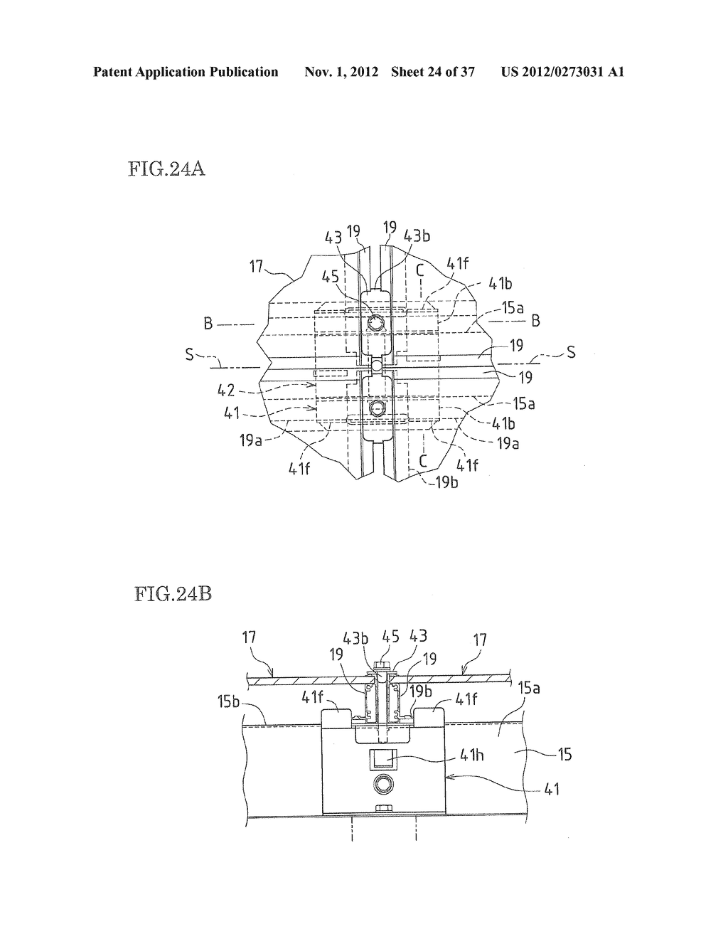 SOLAR CELL MODULE RACK, SOLAR CELL MODULE FIXING MEMBER, AND PHOTOVOLTAIC     POWER GENERATION SYSTEM WITH SOLAR CELL MODULE RACK - diagram, schematic, and image 25