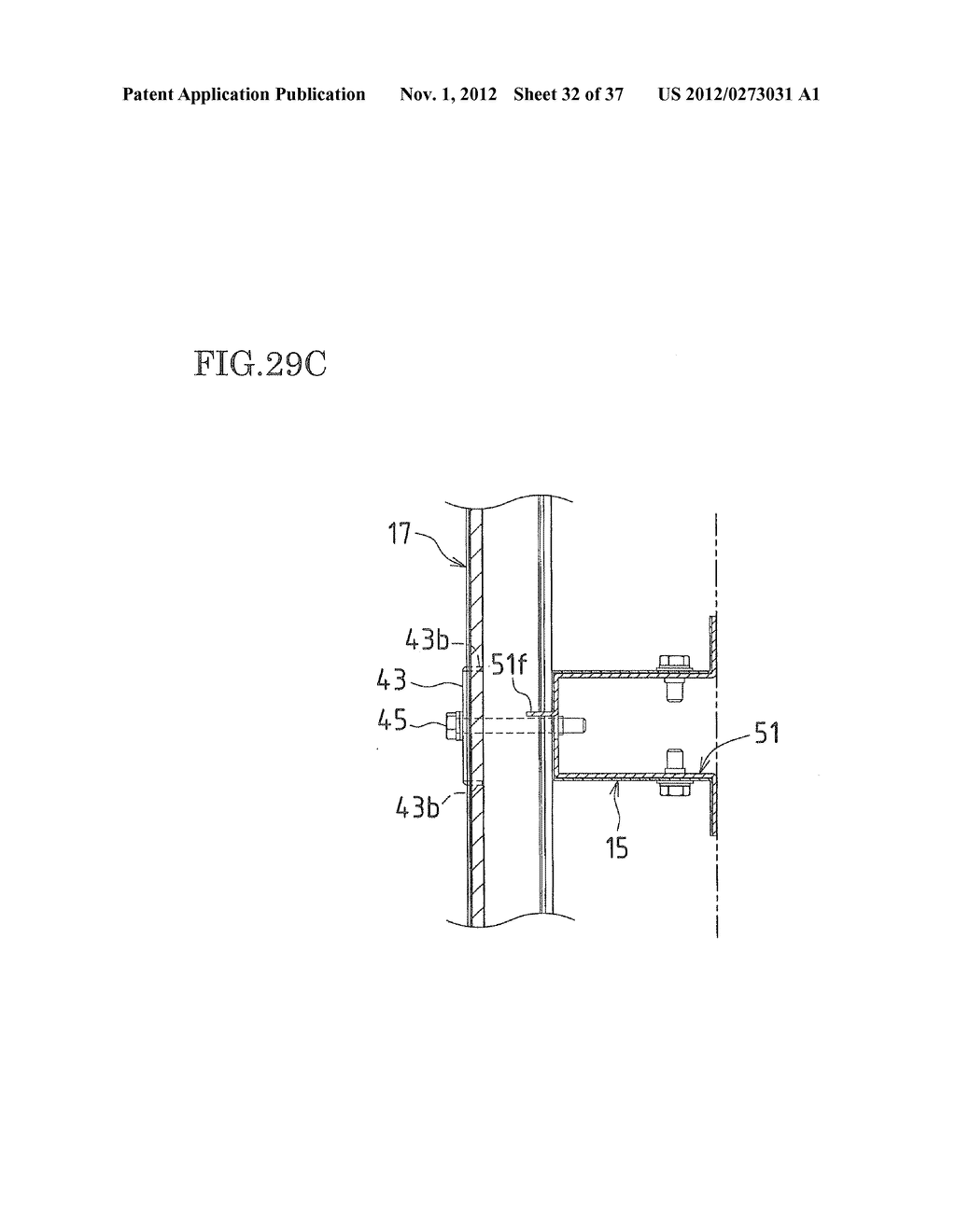 SOLAR CELL MODULE RACK, SOLAR CELL MODULE FIXING MEMBER, AND PHOTOVOLTAIC     POWER GENERATION SYSTEM WITH SOLAR CELL MODULE RACK - diagram, schematic, and image 33