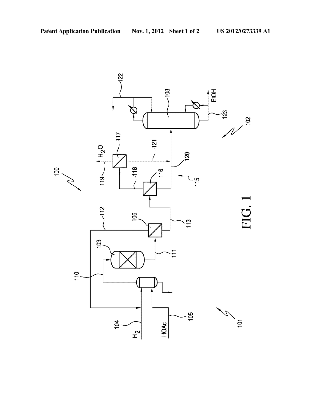 Water Separation from Crude Alcohol Product - diagram, schematic, and image 02