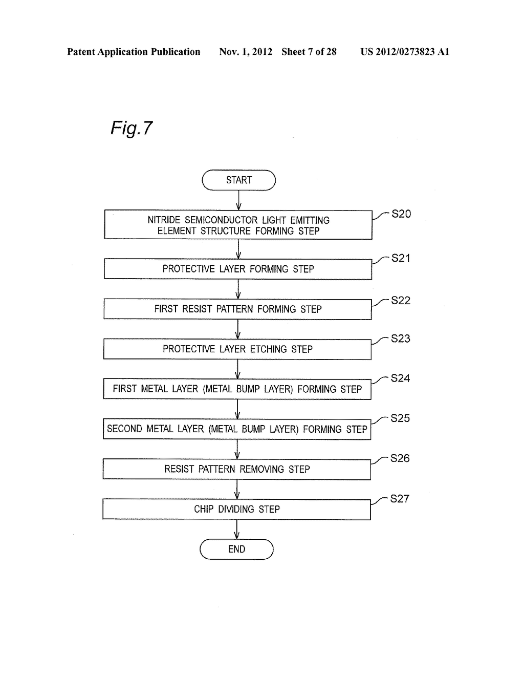 NITRIDE SEMICONDUCTOR LIGHT EMITTING ELEMENT AND METHOD OF MANUFACTURING     THE SAME - diagram, schematic, and image 08