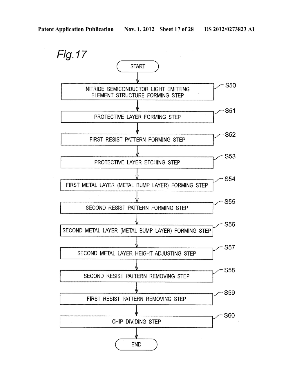 NITRIDE SEMICONDUCTOR LIGHT EMITTING ELEMENT AND METHOD OF MANUFACTURING     THE SAME - diagram, schematic, and image 18
