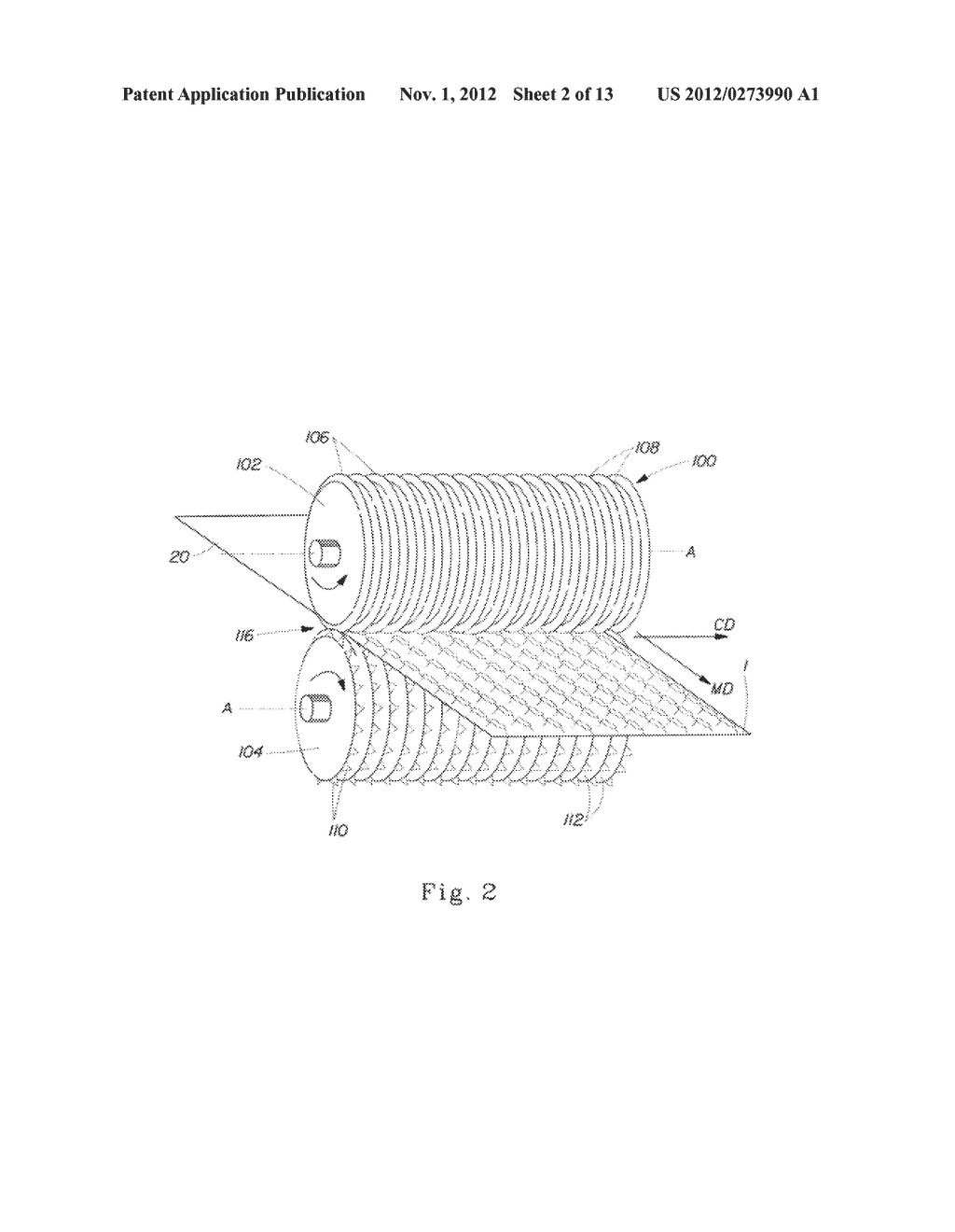 Method and Apparatus for Making an Apertured Web - diagram, schematic, and image 03