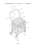 Foldable shopping cart diagram and image