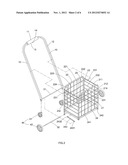 Foldable shopping cart diagram and image