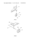 Foldable shopping cart diagram and image