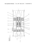 HYDROELECTRIC GENERATOR HAVING WATER-FILLED GAP BETWEEN ROTOR AND STATOR diagram and image