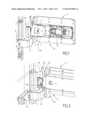 VEHICLE BODY SHELL AND DEVICE FOR LOCKING THE DOOR IN A CLOSED POSITION diagram and image