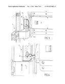 VEHICLE BODY SHELL AND DEVICE FOR LOCKING THE DOOR IN A CLOSED POSITION diagram and image