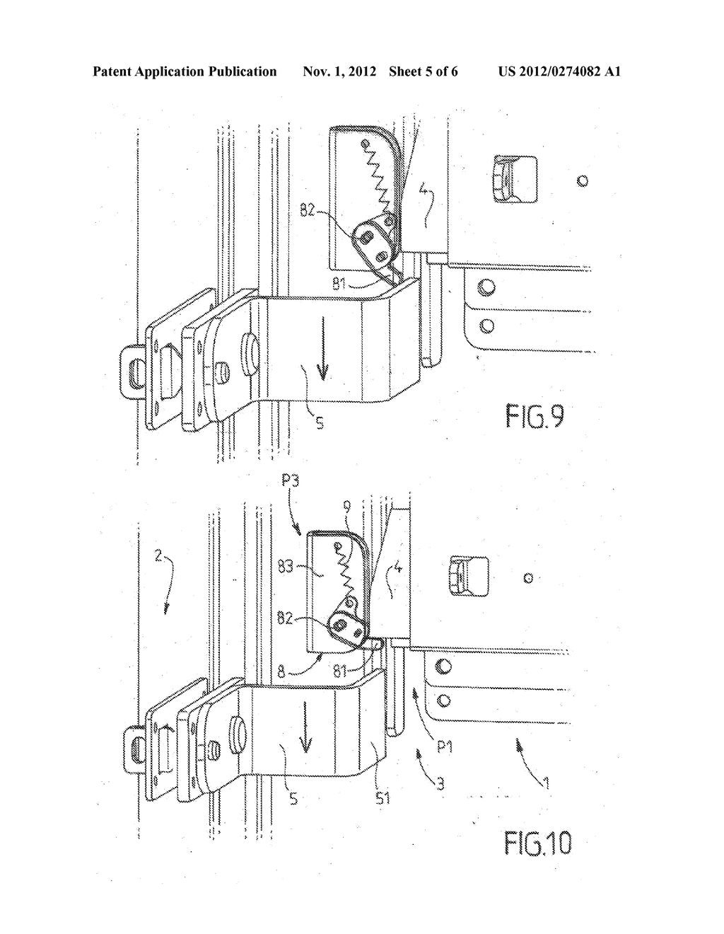 VEHICLE BODY SHELL AND DEVICE FOR LOCKING THE DOOR IN A CLOSED POSITION - diagram, schematic, and image 06
