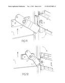 VEHICLE BODY SHELL AND DEVICE FOR LOCKING THE DOOR IN A CLOSED POSITION diagram and image