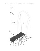 VEHICLE SEAT AND METHOD OF PRODUCING AN UPHOLSTERED VEHICLE SEAT PART diagram and image