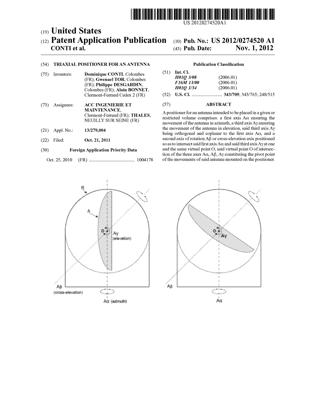 Triaxial Positioner for an Antenna - diagram, schematic, and image 01