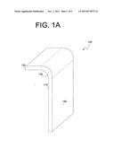 Display with curved area diagram and image