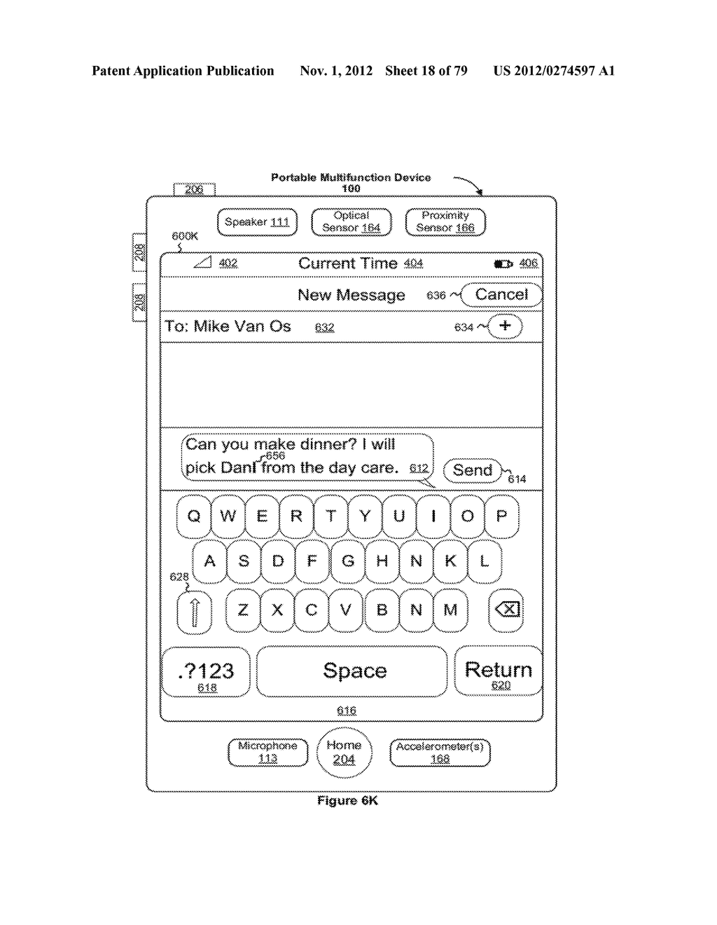 Portable Electronic Device, Method, and Graphical User Interface for     Displaying Electronic Lists and Documents - diagram, schematic, and image 19