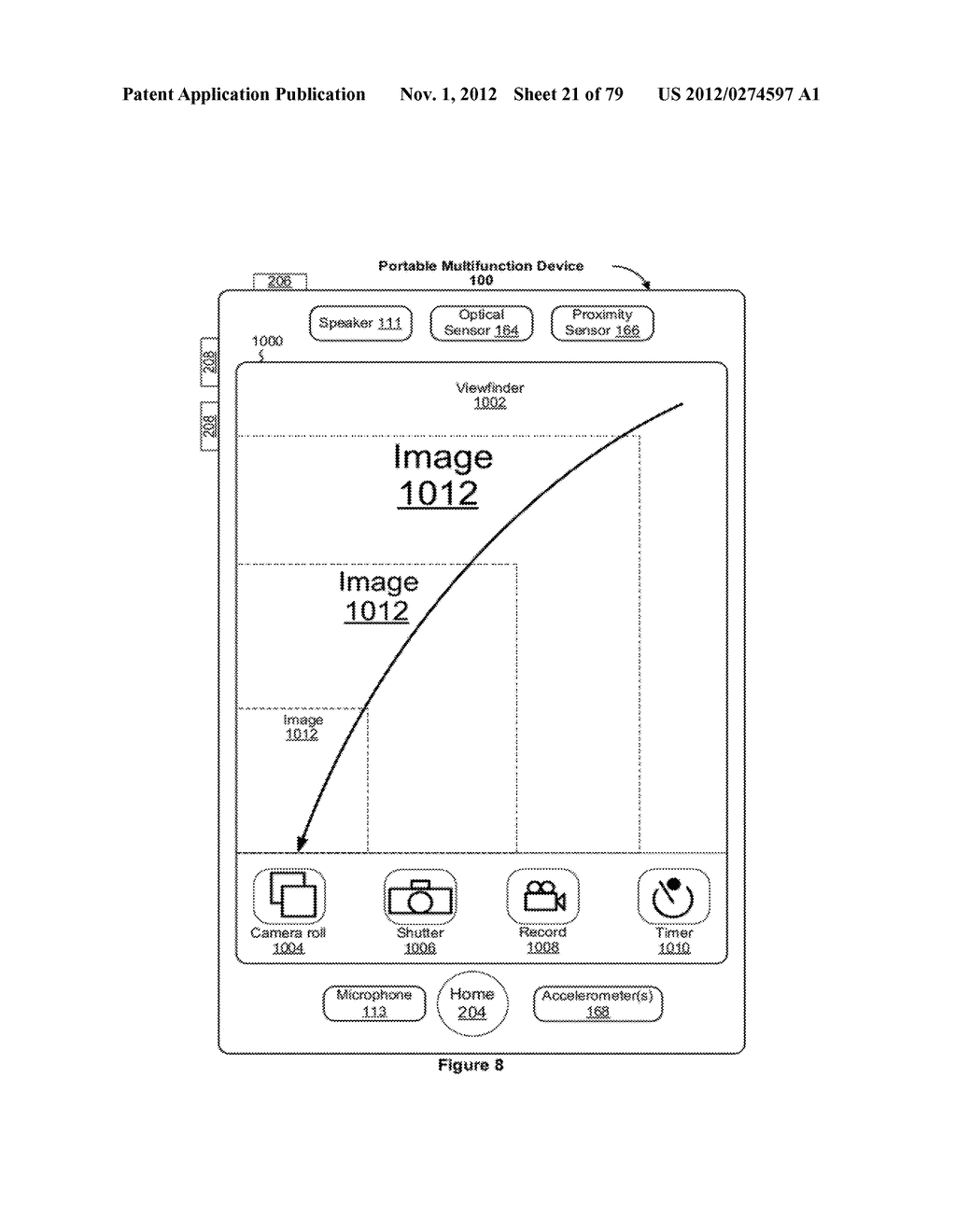 Portable Electronic Device, Method, and Graphical User Interface for     Displaying Electronic Lists and Documents - diagram, schematic, and image 22