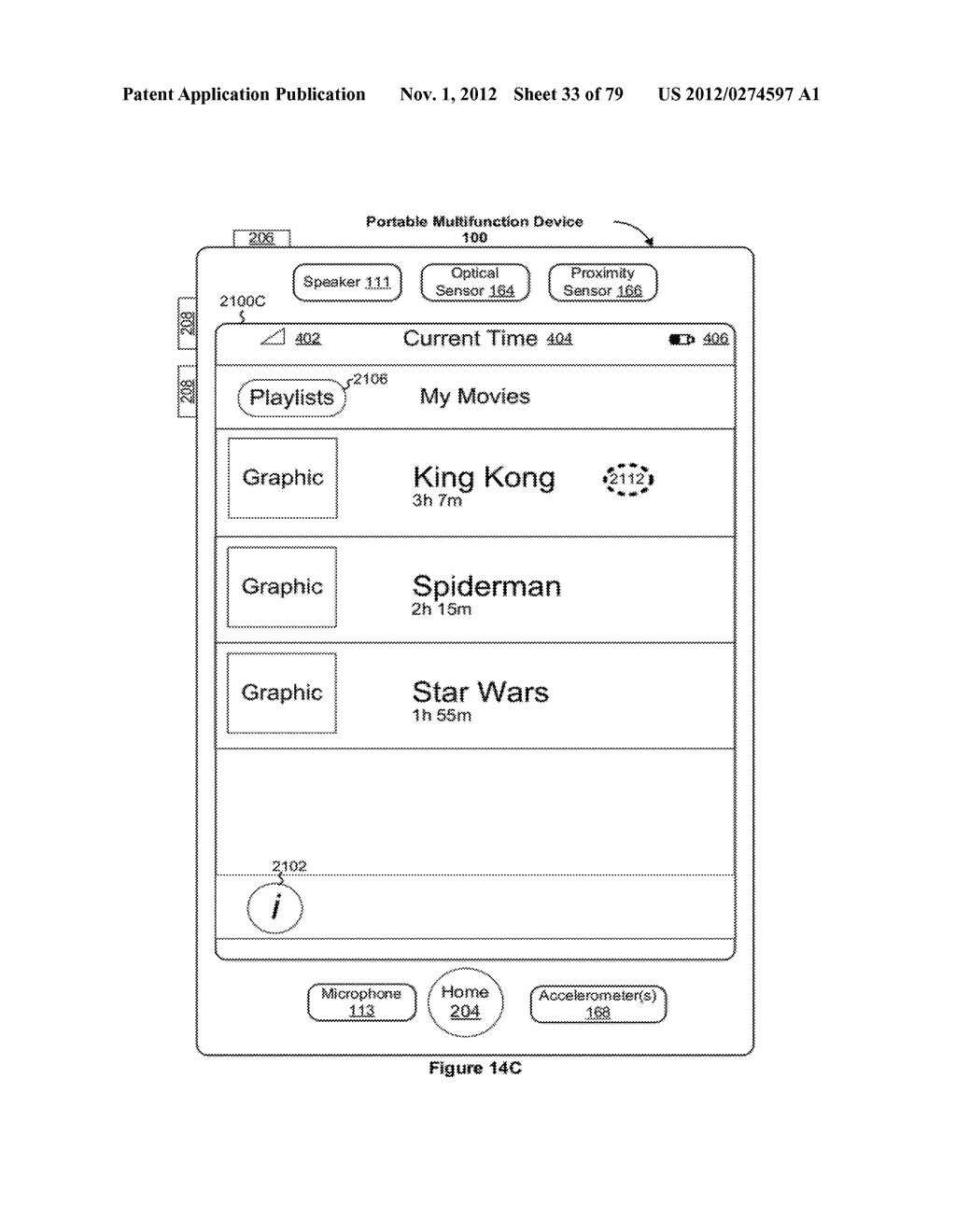 Portable Electronic Device, Method, and Graphical User Interface for     Displaying Electronic Lists and Documents - diagram, schematic, and image 34