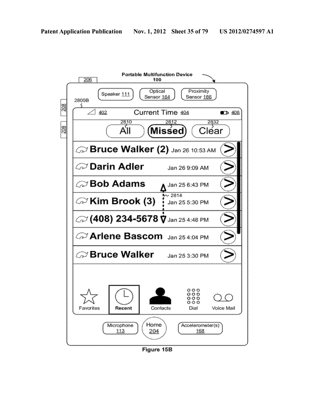 Portable Electronic Device, Method, and Graphical User Interface for     Displaying Electronic Lists and Documents - diagram, schematic, and image 36