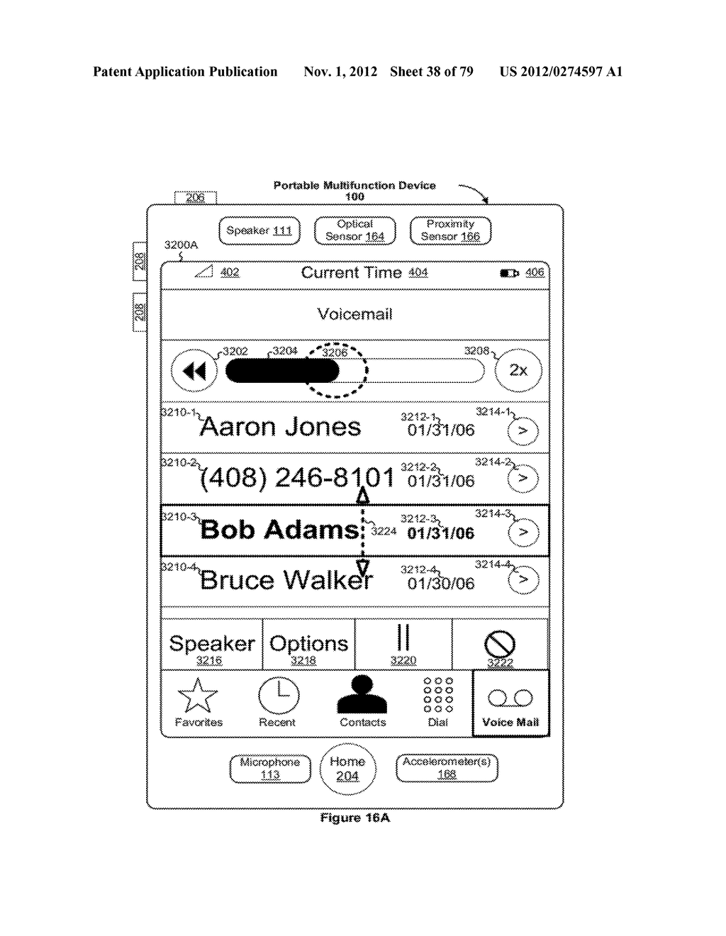Portable Electronic Device, Method, and Graphical User Interface for     Displaying Electronic Lists and Documents - diagram, schematic, and image 39