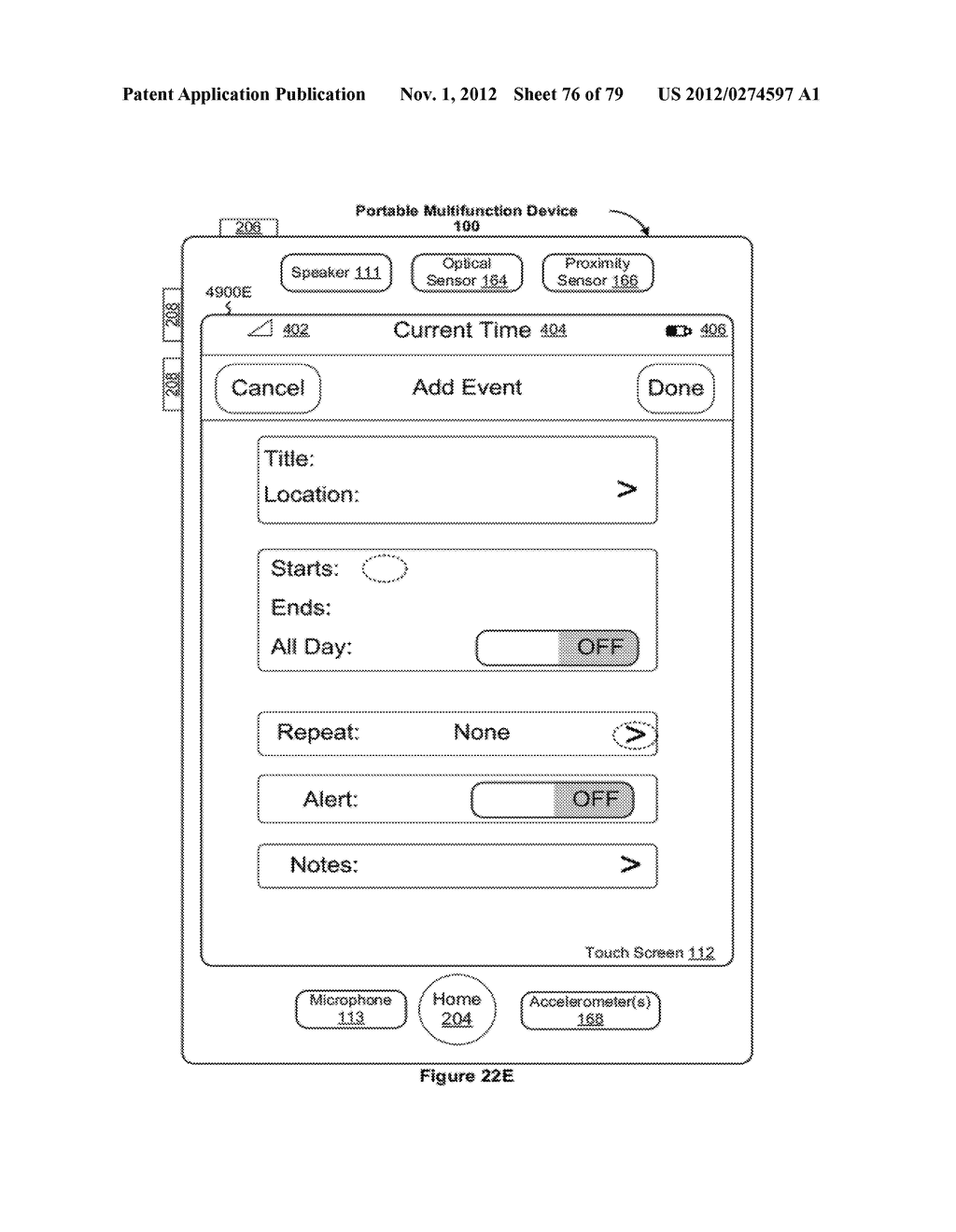 Portable Electronic Device, Method, and Graphical User Interface for     Displaying Electronic Lists and Documents - diagram, schematic, and image 77