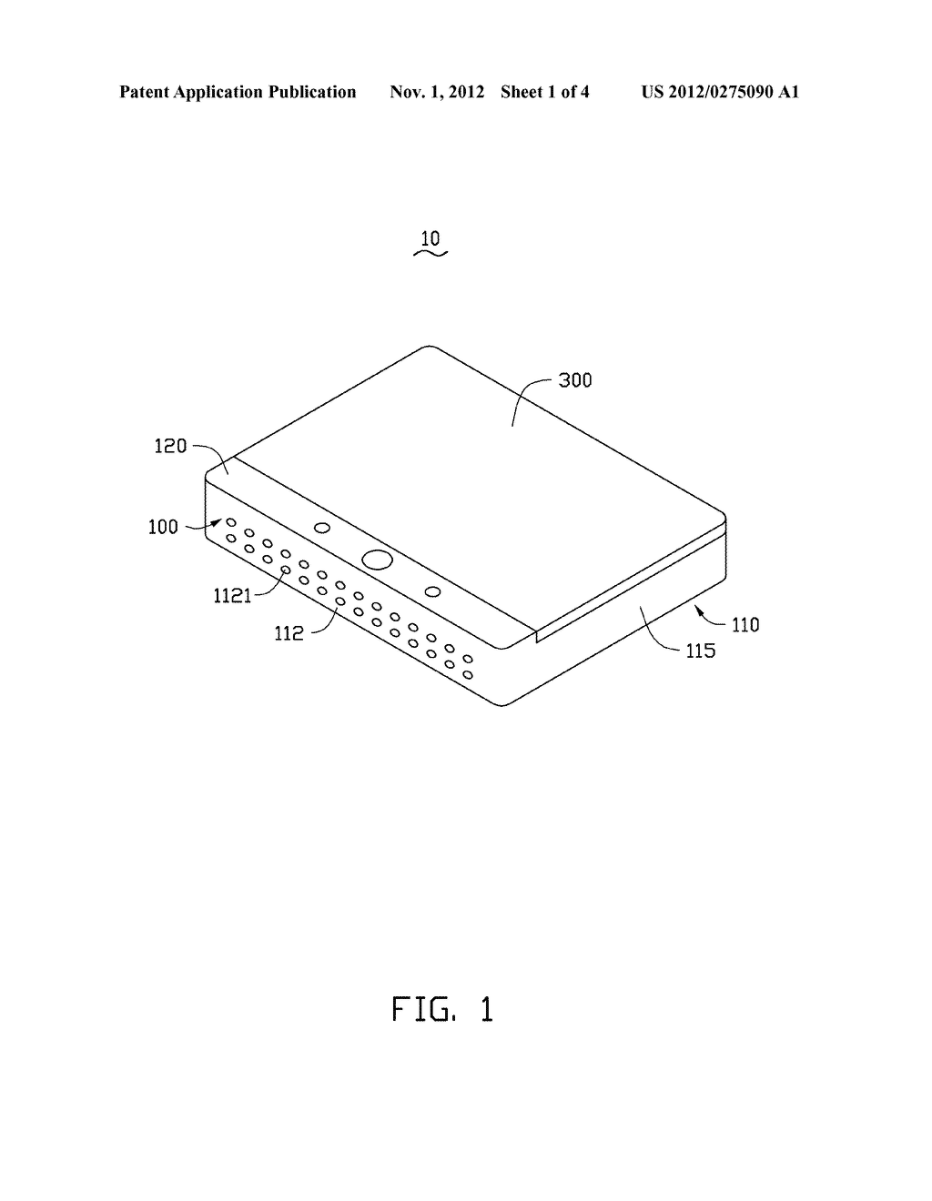 METALLIC HOUSING, METHOD FOR MAKING THE SAME AND ELECTRONIC DEVICE USING     THE SAME - diagram, schematic, and image 02