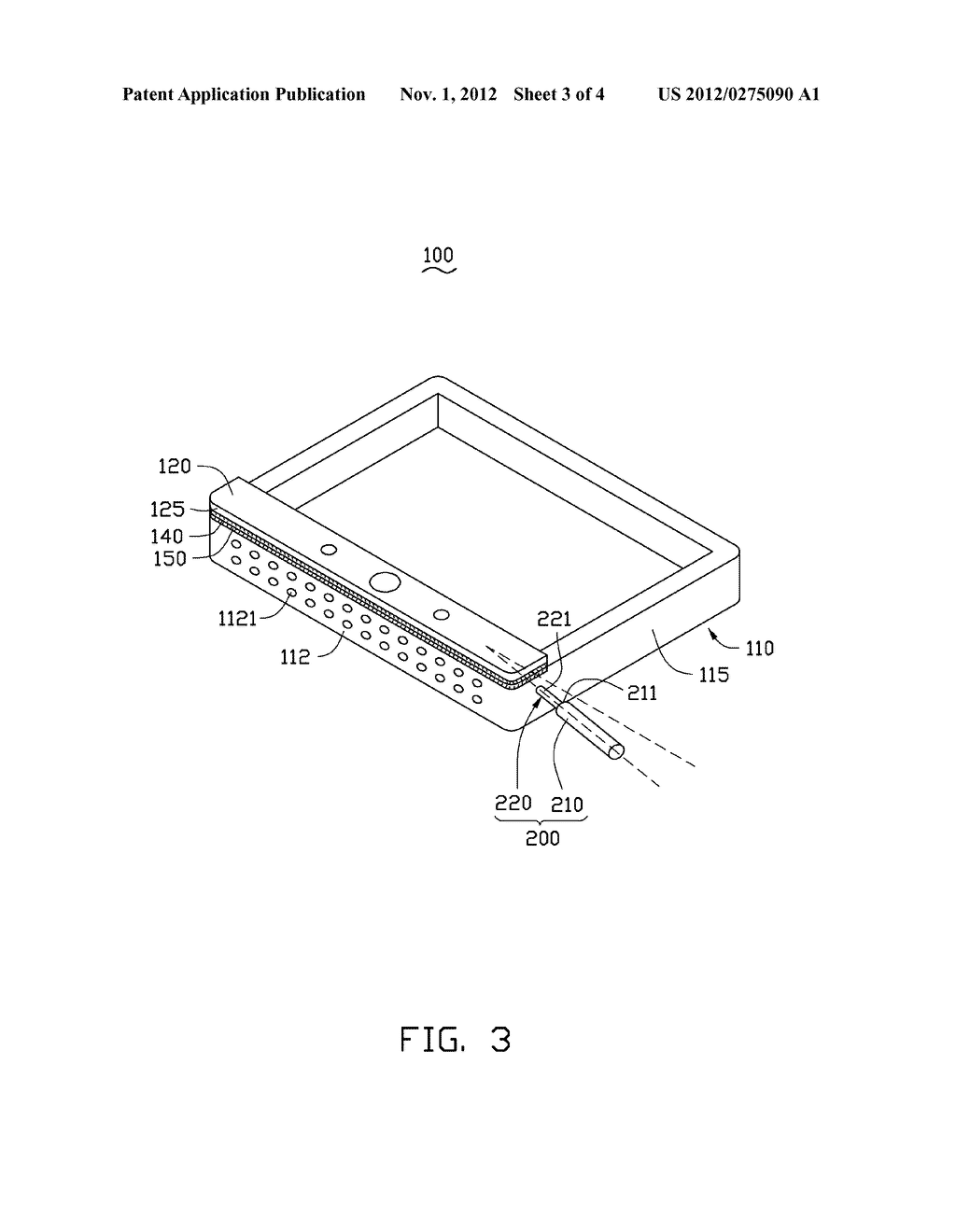 METALLIC HOUSING, METHOD FOR MAKING THE SAME AND ELECTRONIC DEVICE USING     THE SAME - diagram, schematic, and image 04