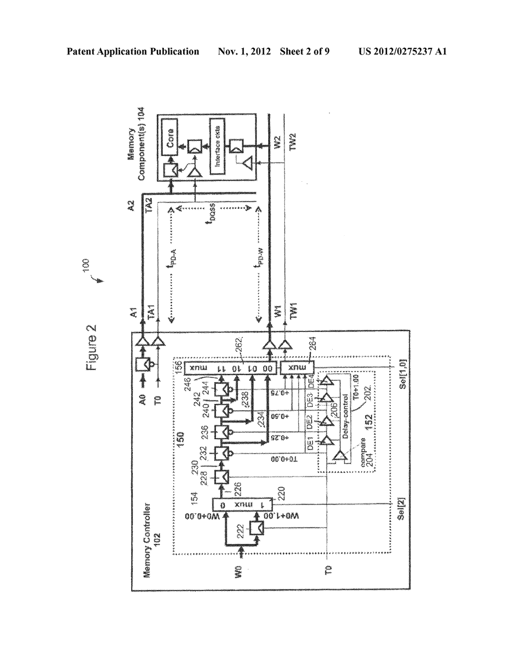 MEMORY CONTROLLER HAVING A WRITE-TIMING CALIBRATION MODE - diagram, schematic, and image 03