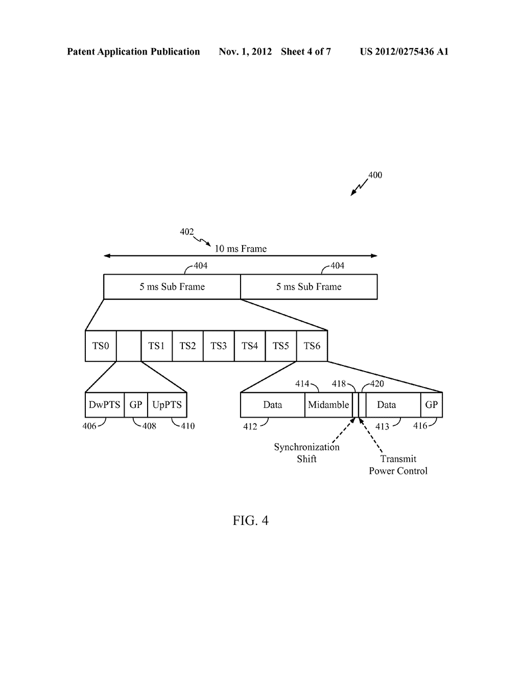 METHOD AND APPARATUS OF PROCESSING SYNCHRONIZATION SHIFT COMMANDS IN     TDSCDMA UPLINK SYNCHRONIZATION - diagram, schematic, and image 05