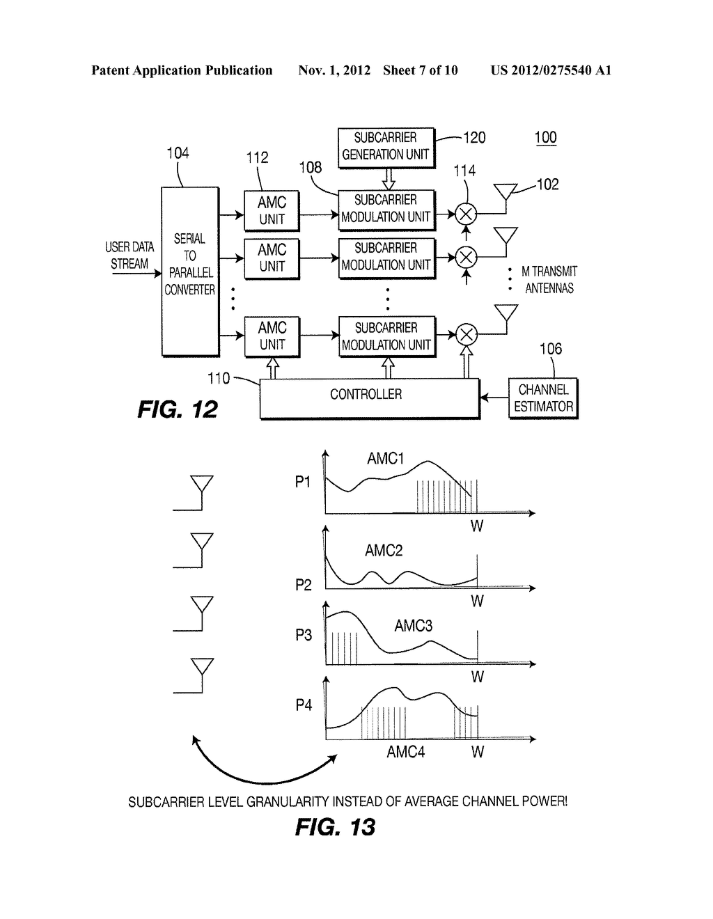 METHOD AND APPARATUS FOR SUBCARRIER AND ANTENNA SELECTION IN MIMO-OFDM     SYSTEM - diagram, schematic, and image 08