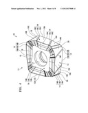 CUTTING INSERT AND REPLACEABLE INSERT-TYPE ROTATING TOOL diagram and image