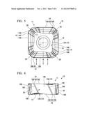 CUTTING INSERT AND REPLACEABLE INSERT-TYPE ROTATING TOOL diagram and image